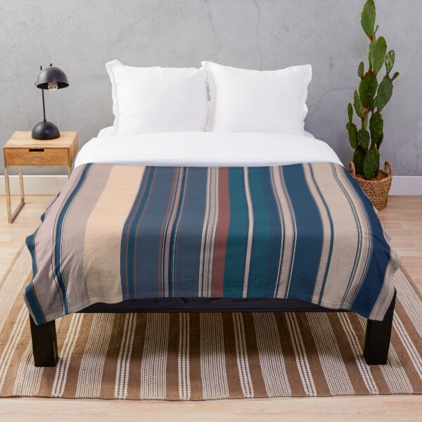 Multi Color Vertical Stripes 5 Throw Blanket