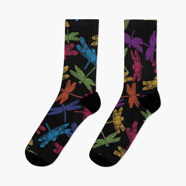 Item preview, COLORFUL DRAGONFLIES ABSTRACT FLYING PATTERN designed and sold by samArtline.