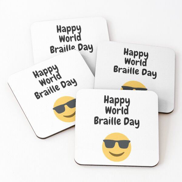 Item preview, Happy World Braille Day designed and sold by Tshirtpedia.