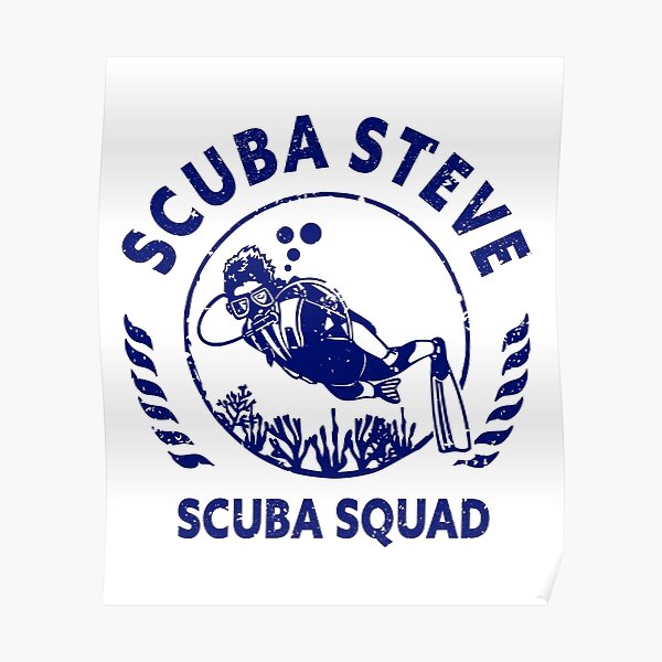 "Scuba Steve Scuba Squad" Poster for Sale by comicbookdude Redbubble