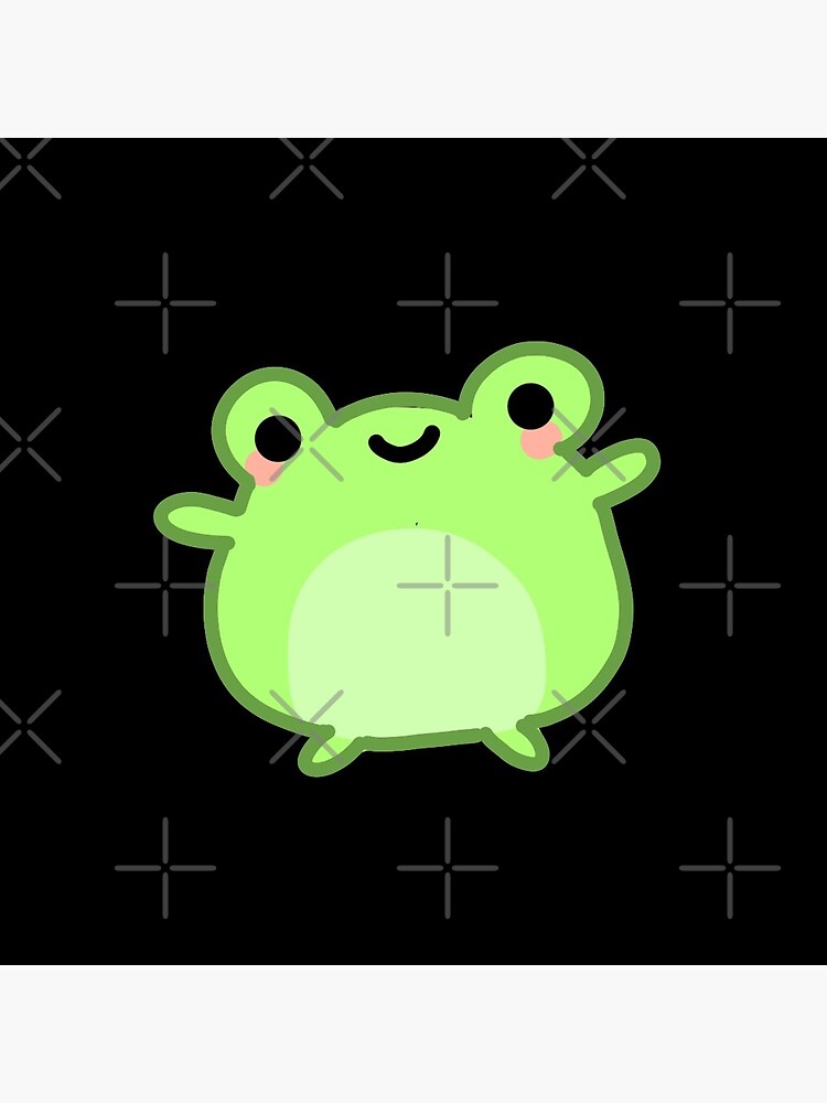 kawaii & happy green frog froggy Pin for Sale by GLwithUs