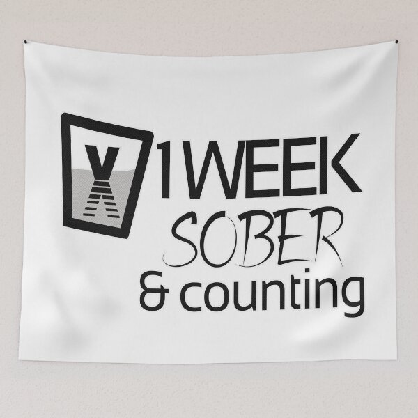 Item preview, 1 Week Sober | Sober Life  designed and sold by Popular-Designz.