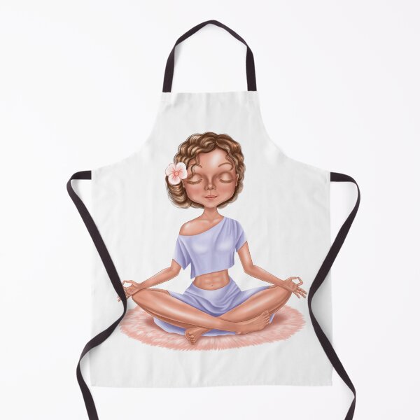 Item preview, A yogi girl meditates designed and sold by NataHarmony.
