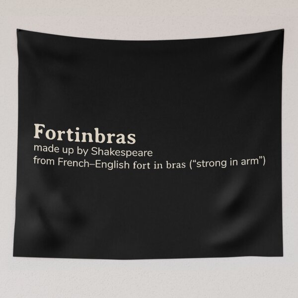 Item preview, Fortinbras name etymology designed and sold by YourNameStory.