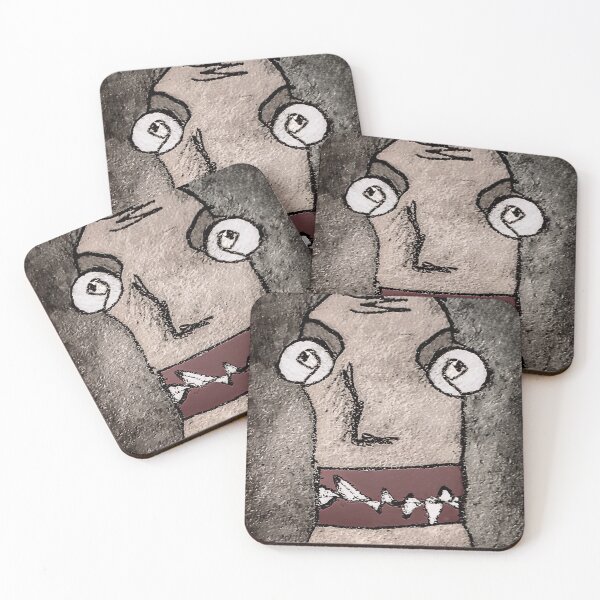 Item preview, Sketchy Style Head Funny Creepy Drawing designed and sold by DFLC Prints.