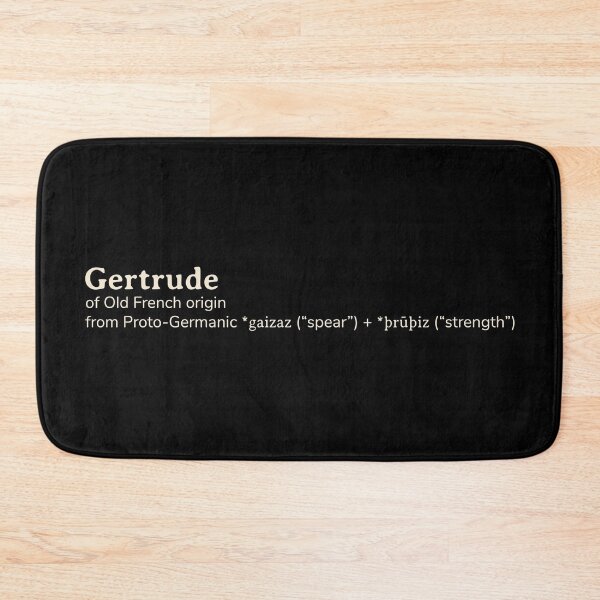 Item preview, Gertrude name etymology designed and sold by YourNameStory.