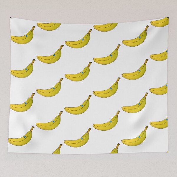 Item preview, Fresh, yellow banana with blue "Banana Sticker" designed and sold by Count4U.