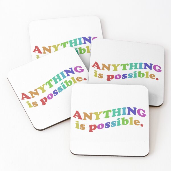 Item preview, Anything is possible inspirational quote designed and sold by IceyDel.