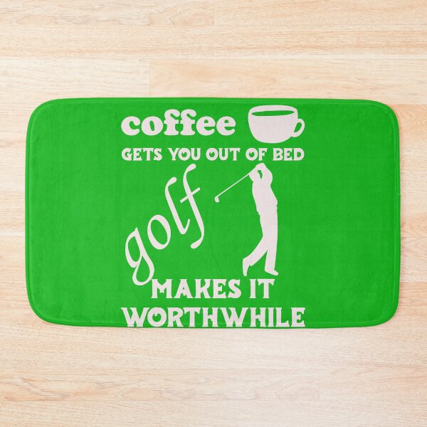 Item preview, Coffee Gets You Out Of Bed - Golf Makes It Worthwhile - Light Text designed and sold by DerekJSmith.