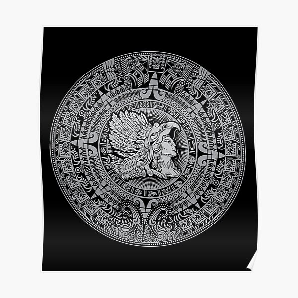 Poster Aztec Warrior Redbubble