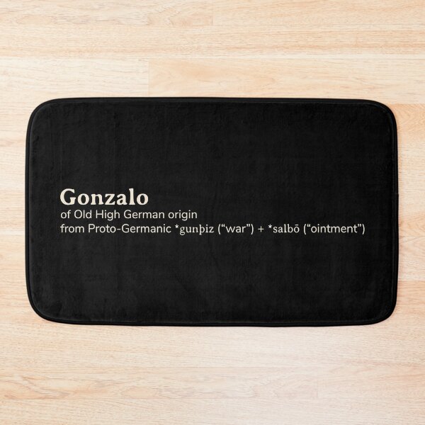 Item preview, Gonzalo name etymology designed and sold by YourNameStory.