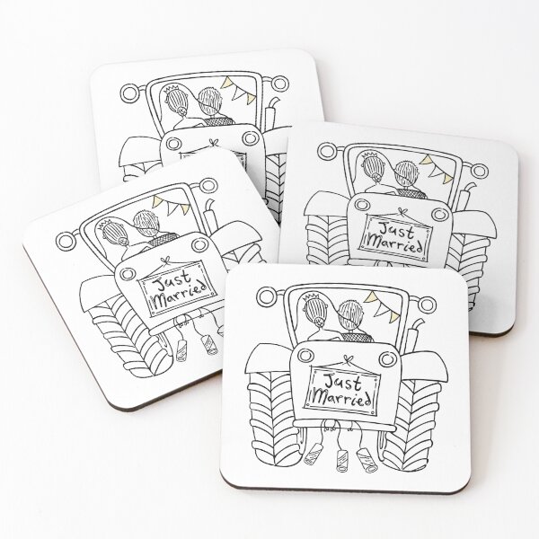 Item preview, Country Wedding Tractor 2 designed and sold by Helen McCartney Designs.