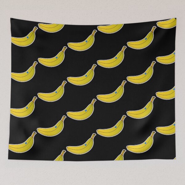 Item preview, Fresh, yellow banana with blue "Banana Sticker" designed and sold by Count4U.