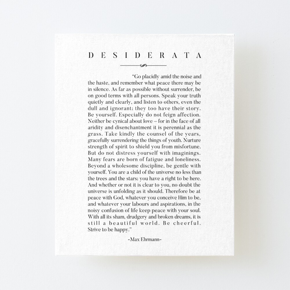 Desiderata Poem on Antique Paris Postcard Painting by Desiderata Gallery -  Pixels Merch