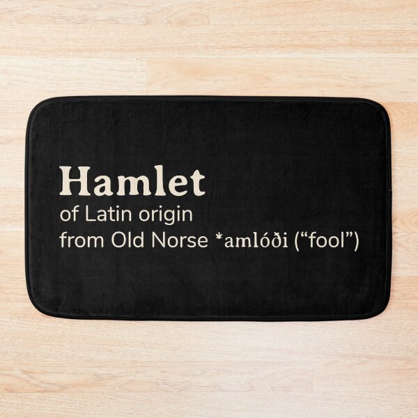 Item preview, Hamlet name etymology designed and sold by YourNameStory.