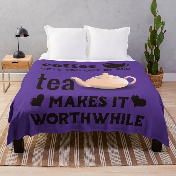 Item preview, Coffee Gets You Out Of Bed - Tea Makes It Worthwhile - Dark Text designed and sold by DerekJSmith.