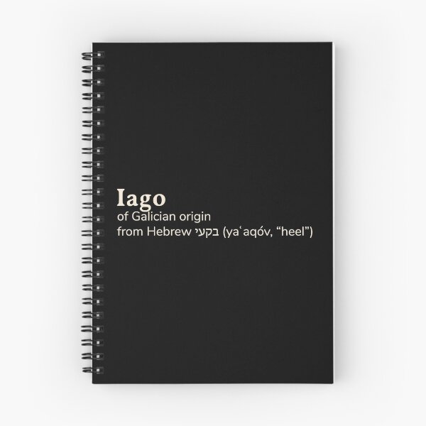 Item preview, Iago name etymology designed and sold by YourNameStory.