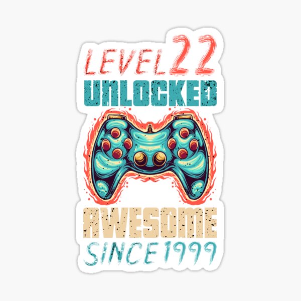 Level 22 Unlocked Stickers Redbubble