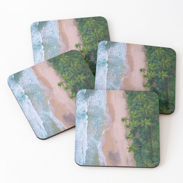 Item preview, palm trees on beach designed and sold by sbrstore.