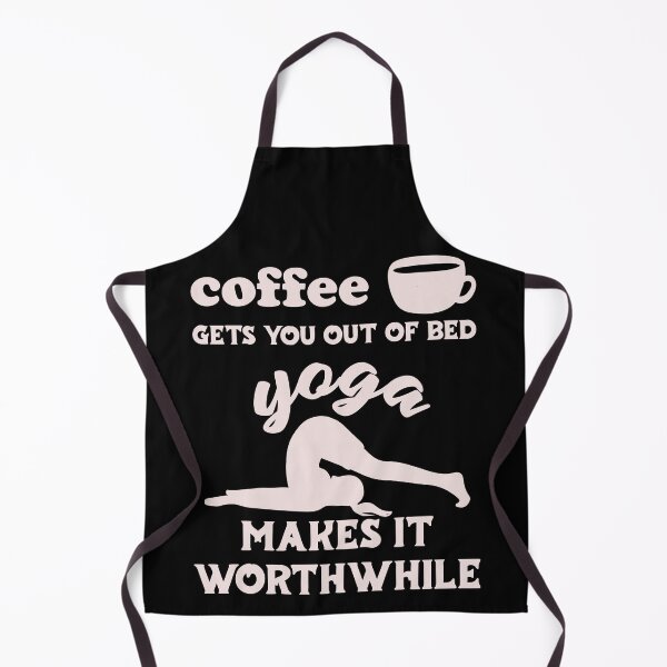 Item preview, Coffee Gets You Out Of Bed - Yoga Makes It Worthwhile - Light Text designed and sold by DerekJSmith.