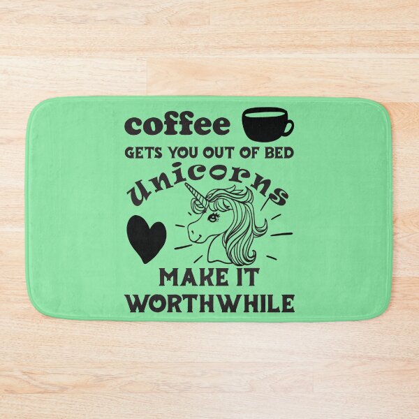 Item preview, Coffee Gets You Out Of Bed - Unicorns Make It Worthwhile - Dark Text designed and sold by DerekJSmith.