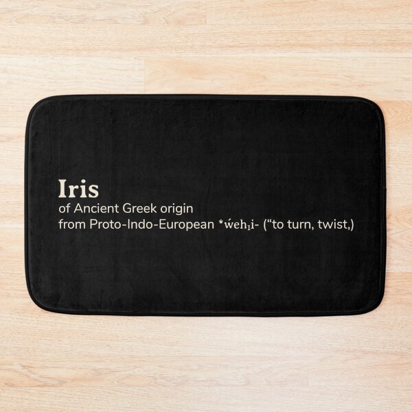 Item preview, Iris name etymology designed and sold by YourNameStory.