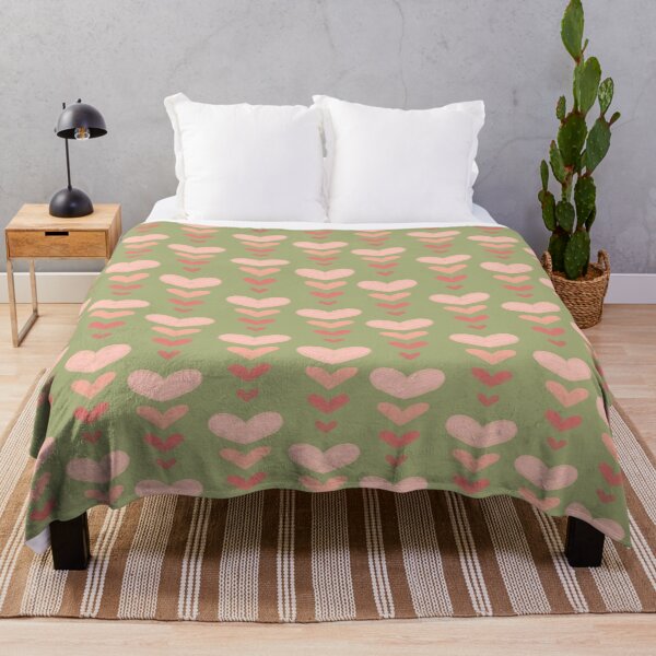 Item preview, Lovey Dovey Hearts - Green designed and sold by Erin Bresnahan.