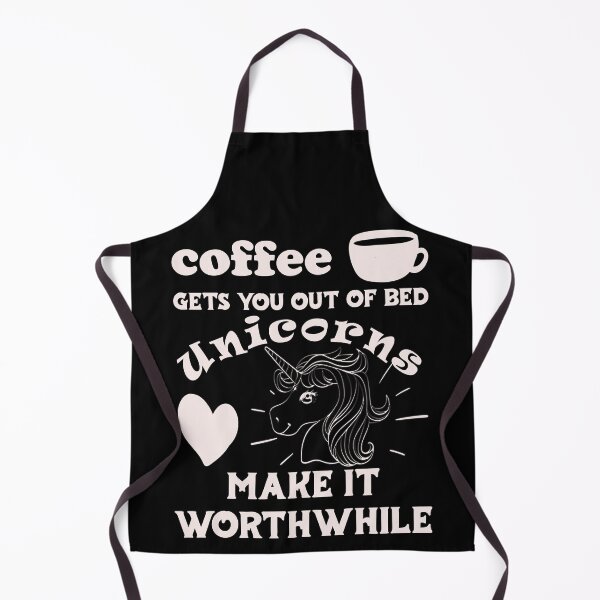 Item preview, Coffee Gets You Out Of Bed - Unicorns Make It Worthwhile - Light Text designed and sold by DerekJSmith.