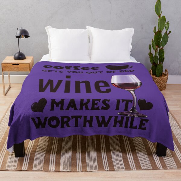 Item preview, Coffee Gets You Out Of Bed - Red Wine Makes It Worthwhile - Dark Text designed and sold by DerekJSmith.