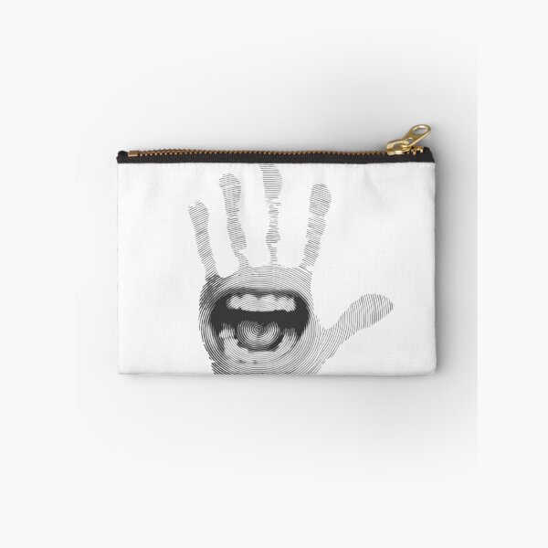 Item preview, Black White Open Mouth on a Human Palm designed and sold by WearWolfDesigns.