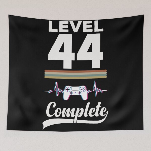 Item preview, Level 44 Complete - Born in 1977 Gaming - 44th Birthday Anniversary Video Game Father's Day Christmas Present designed and sold by ALITOPRINCE.