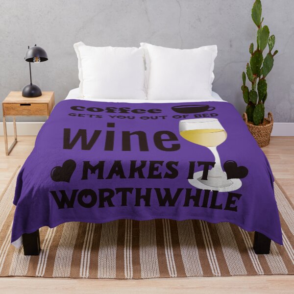 Item preview, Coffee Gets You Out Of Bed - White Wine Makes It Worthwhile - Dark Text designed and sold by DerekJSmith.