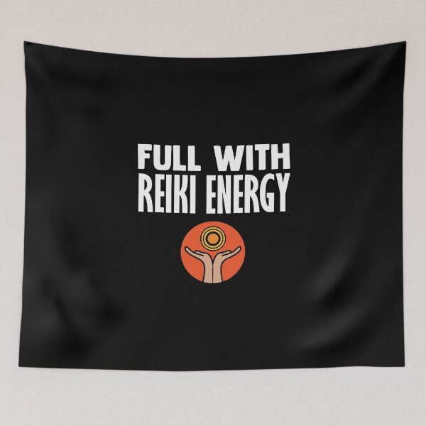 Item preview, Full With Reiki Energy Reiki Healer Meditation Spiritual designed and sold by Nessshirts.