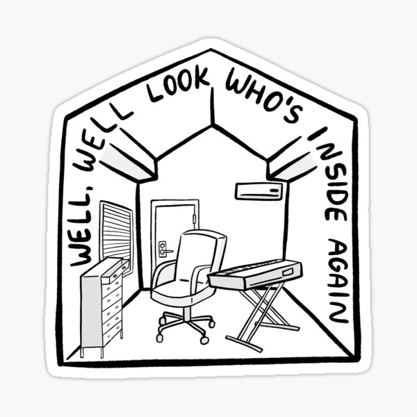 Copy of Well, Well look who's inside again- Bo Burnham INSIDE Sticker
