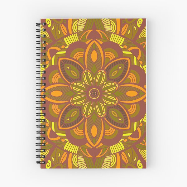 Item preview, LA FLOR MANDALA AMARILLO OSCURO ANARANJADO designed and sold by Warenae.