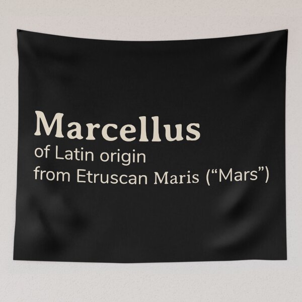 Item preview, Marcellus name etymology designed and sold by YourNameStory.