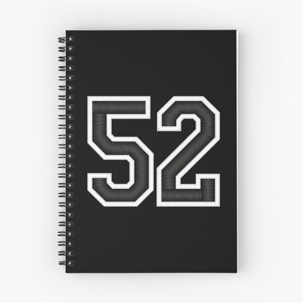 Item preview, 52 Black Jersey Sports Number fifty-two Football 52 designed and sold by elhefe.