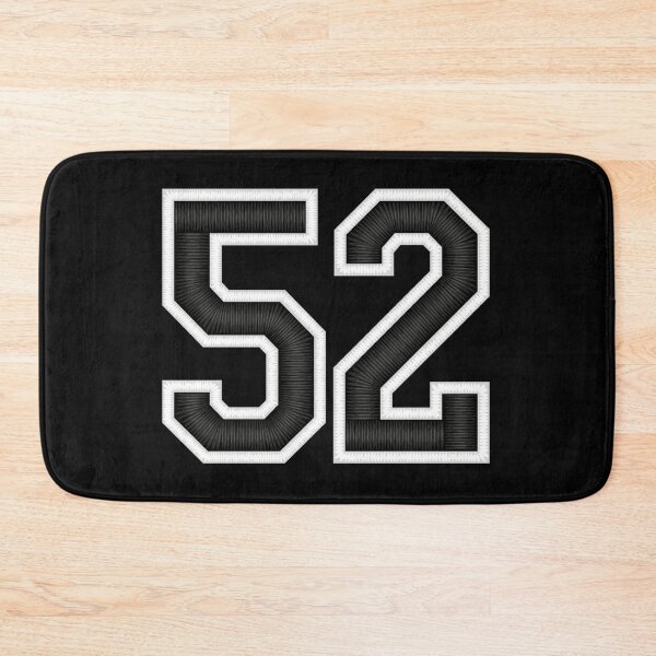 Item preview, 52 Black Jersey Sports Number fifty-two Football 52 designed and sold by elhefe.