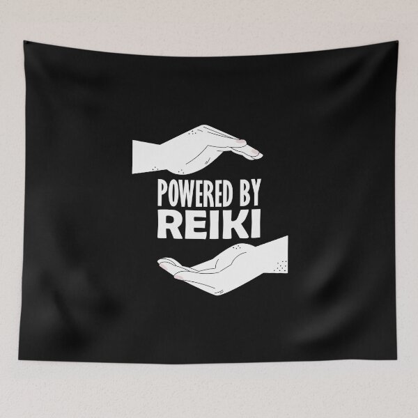 Item preview, Powered By Reiki Meditation Reiki Healer Reiki Healing designed and sold by Nessshirts.