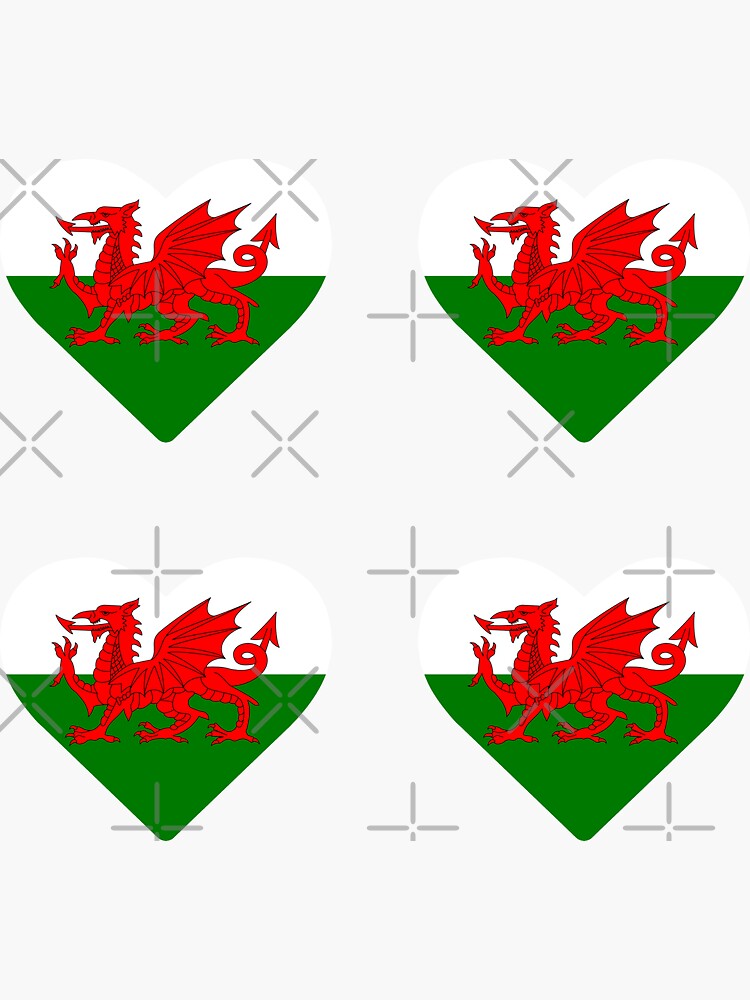 "Wales Sticker Pack I Love Wales And Being Welsh" Sticker by juvajay