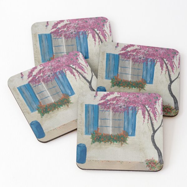 Item preview, Blue Greek Window designed and sold by Rivvyarts.