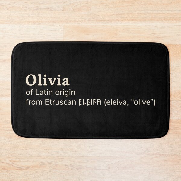 Item preview, Olivia name etymology designed and sold by YourNameStory.