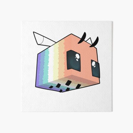 Minecraft Bee Art Board Print for Sale by PGUniverse