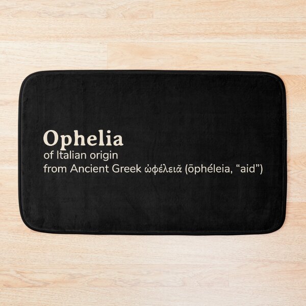 Item preview, Ophelia name etymology designed and sold by YourNameStory.