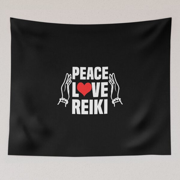 Item preview, Peace Love Reiki Meditation Spiritual Reiki Practitioners designed and sold by Nessshirts.