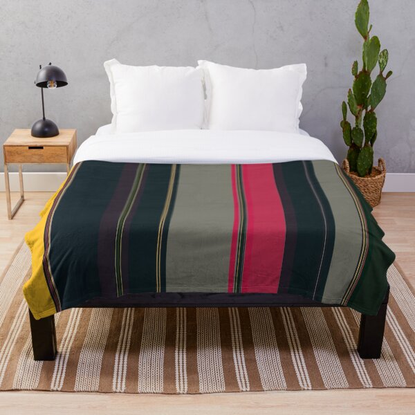 Multi Color Vertical Stripes 15 Throw Blanket