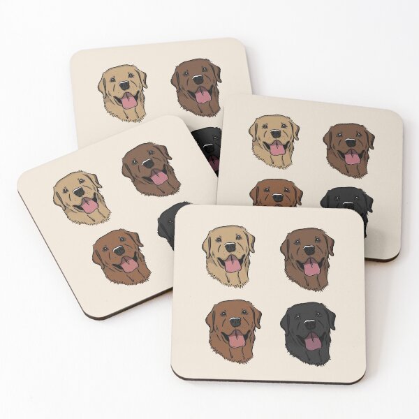 Item preview, Yellow, Red, Chocolate, and Black Labradors  designed and sold by rmcbuckeye.