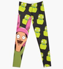 Louise Belcher Light Pattern Black Leggings