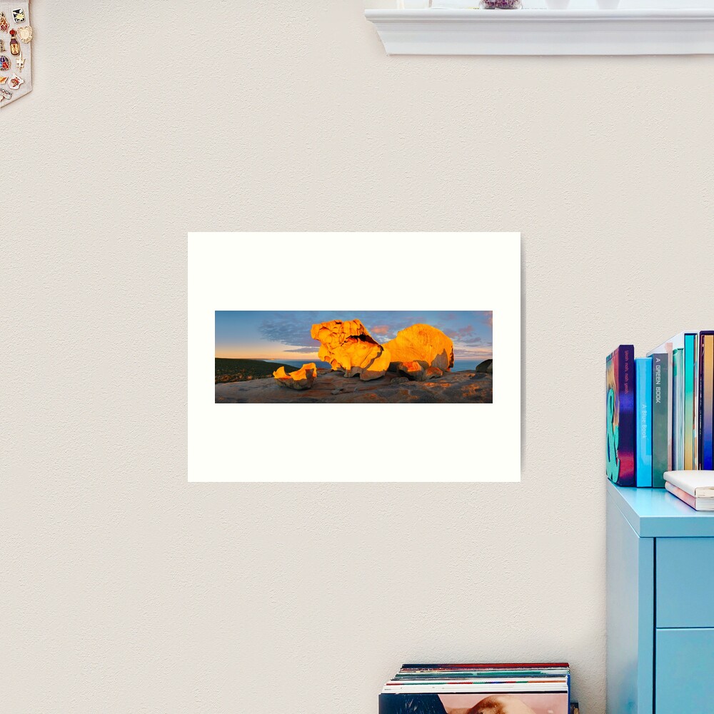 Remarkable Rocks Sunset, Kangaroo Island, South Australia Art Print