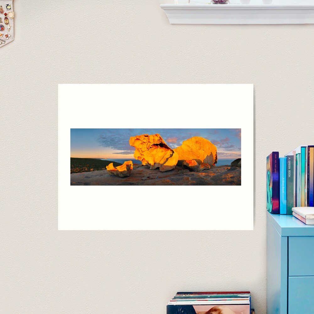 Remarkable Rocks Sunset, Kangaroo Island, South Australia Art Print